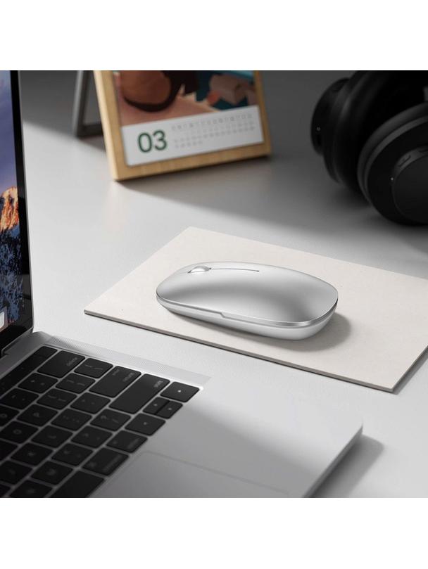 WiWU - Bezprzewodowa mysz komputerowa WiMiCE Dual Mode WM110 - srebrna