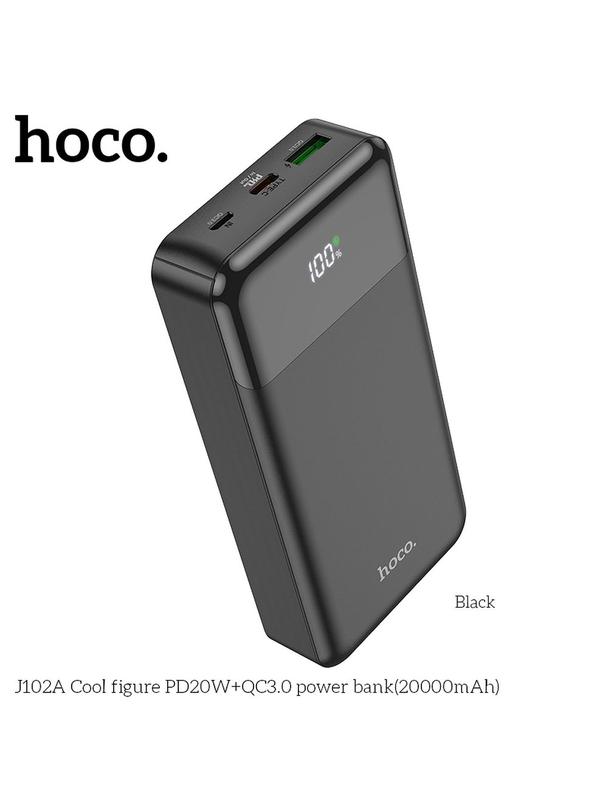 Powerbank Hoco 20000 mAh QC3.0 PD 3A 20W J102A czarny