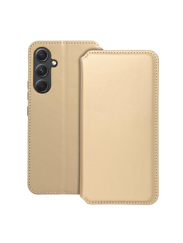 Kabura DUAL POCKET Book do SAMSUNG A54 5G złoty