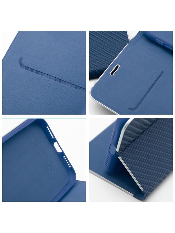 Kabura LUNA Book Carbon do IPHONE 11 niebieski