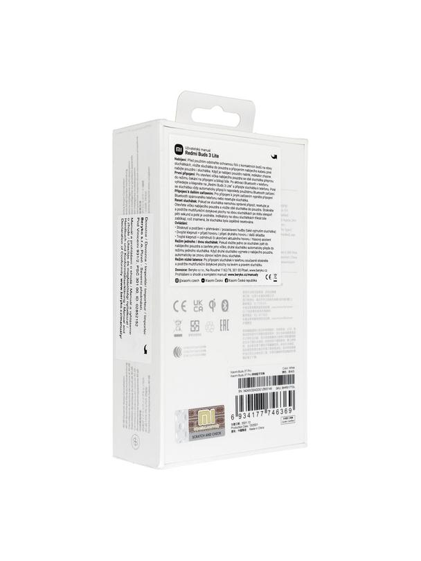 Słuchawki bezprzewodowe douszne Xiaomi Buds 3T Pro błyszcząca biel