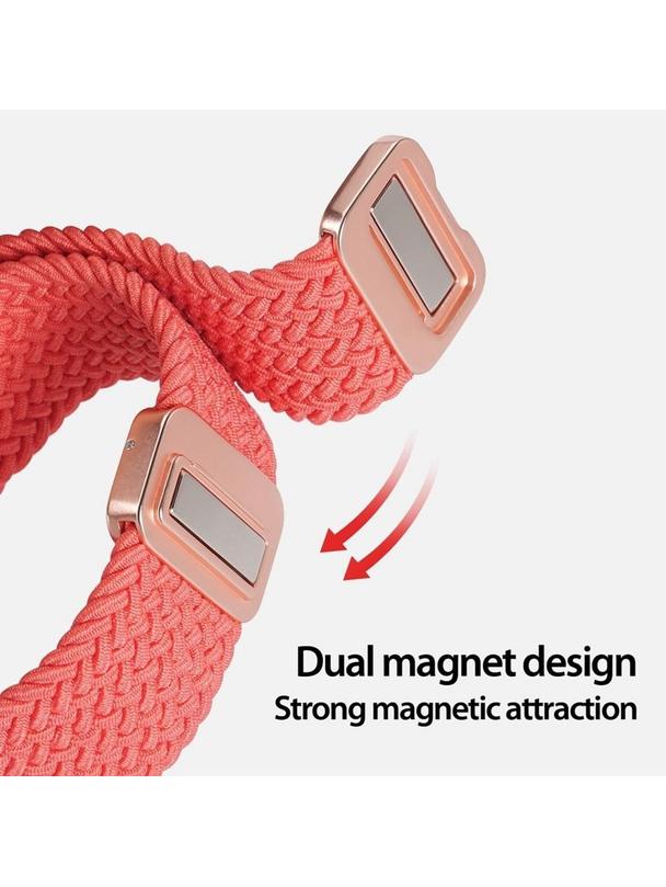 DUX DUCIS pasek MIXTURE PRO pleciony do Apple Watch 38 / 40 / 41 mm guava