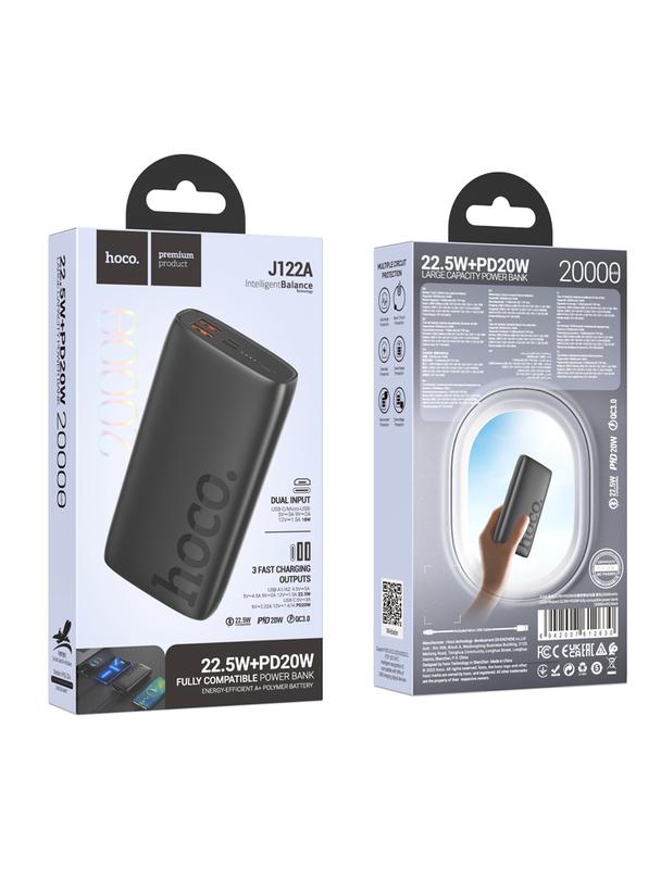 Powerbank Hoco 20000 mAh QC PD 3A 22,5W J122A czarny