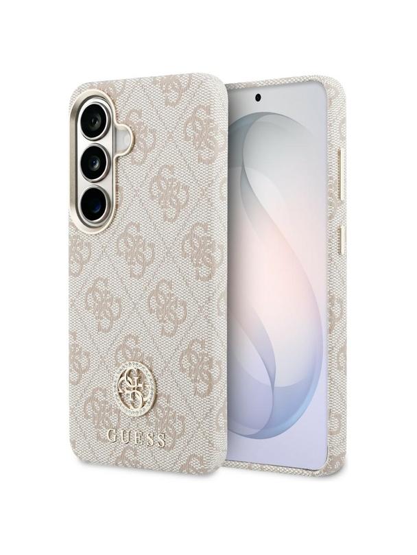 GUESS futerał do SAMSUNG S26 GUHMS26SP4GRMDEP (4G Rhinestone Round Logo MagSafe) różowy