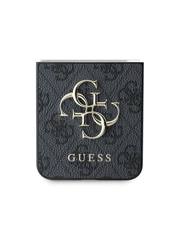 GUESS futerał do SAMSUNG Z Flip 6 GUHCZF64GMGGR (PU 4G Leather Metal Logo) czarny