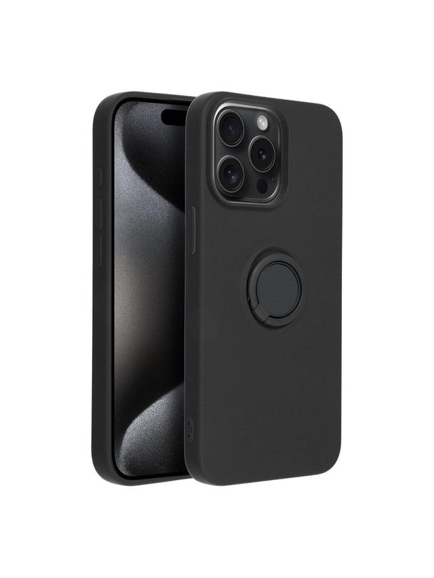 Futerał SILICONE RING do IPHONE 15 Pro Max czarny