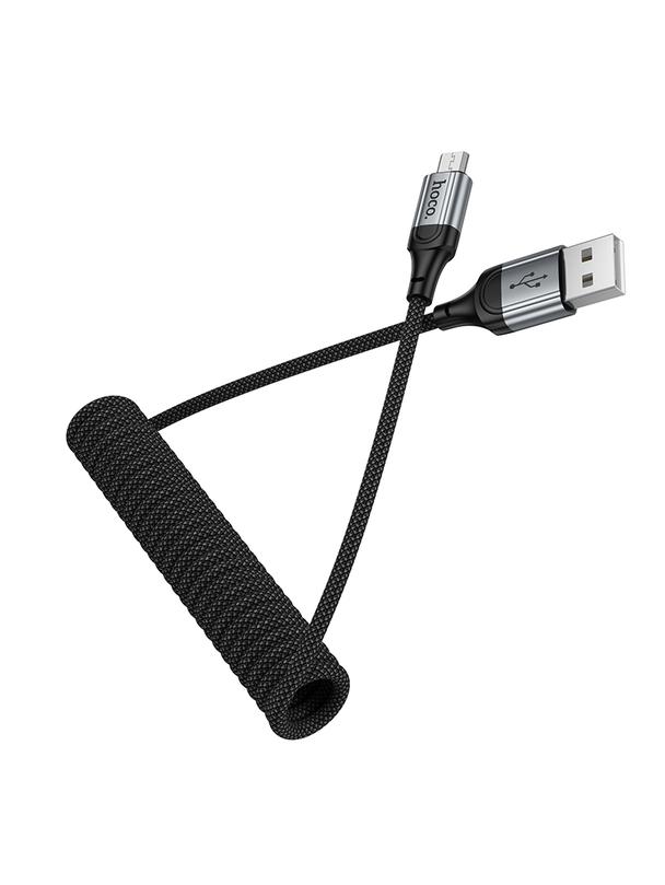 Kabel USB A do Micro USB Hoco 2,4A 1,5 m X121 czarny