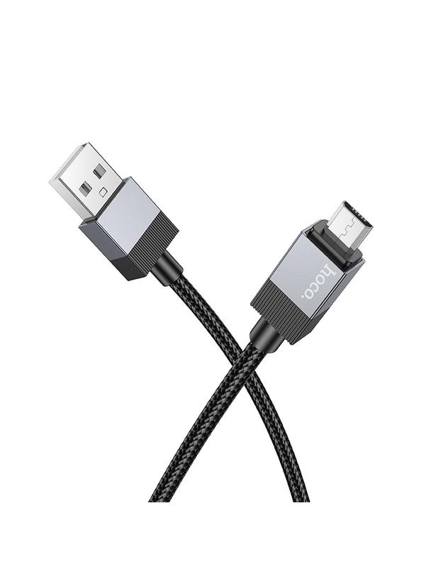 Kabel USB A do Micro USB Hoco 2,4A 1 m X110 czarny
