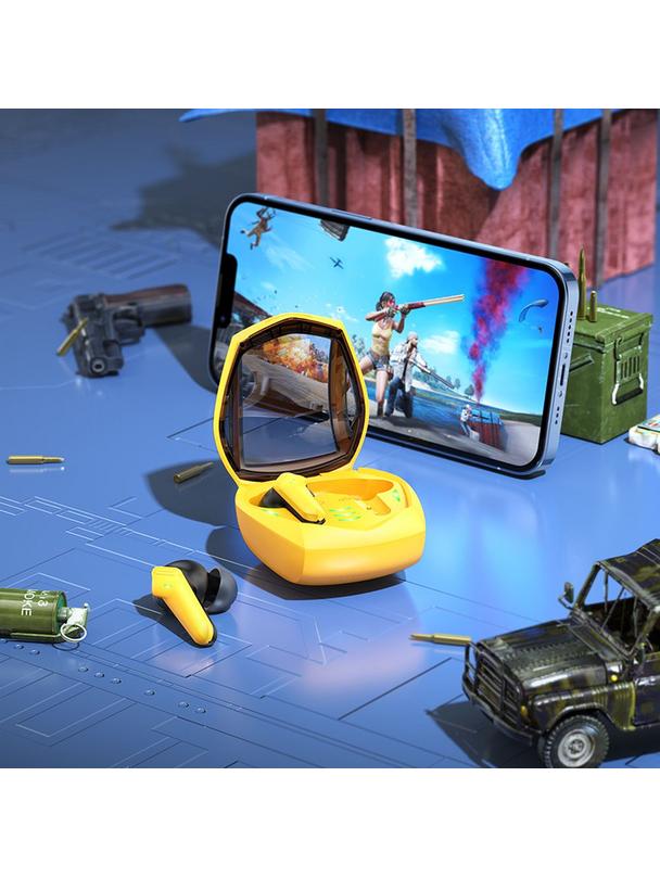 Słuchawki bezprzewodowe douszne Hoco TWS EW28 żółte