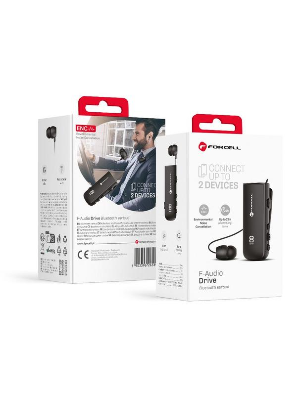 Słuchawka bluetooth Forcell F-Audio Drive EarBud czarna
