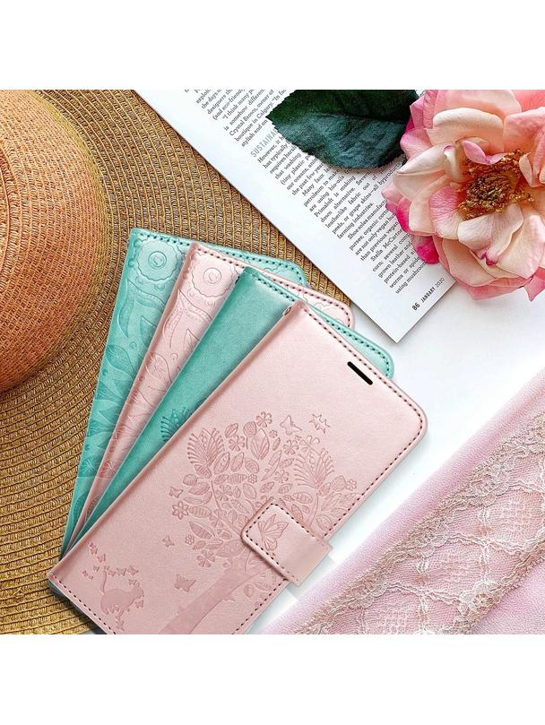 Kabura MEZZO Book do XIAOMI Redmi Note 10 Pro drzewo złoty róż