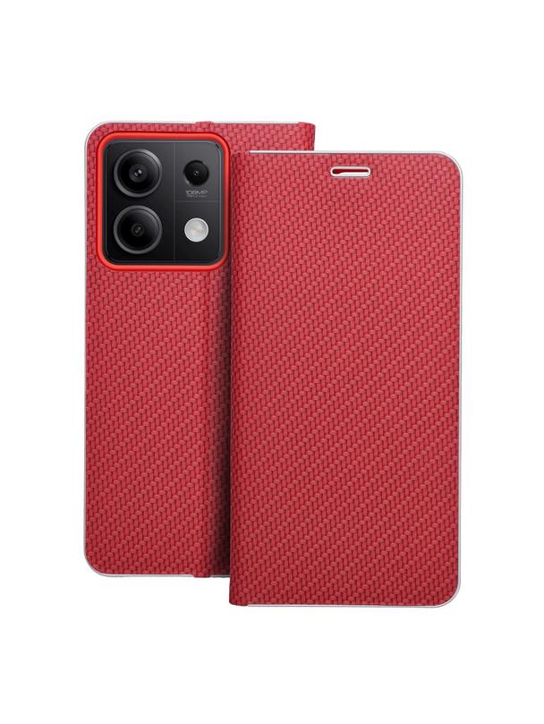 Kabura LUNA Book Carbon do XIAOMI Redmi Note 13 5G czerwony
