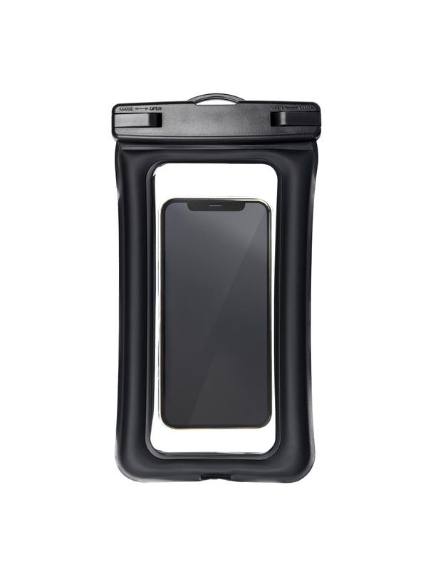 Etui na telefon uniwersalne wodoodporne z plastikowym zamknięciem AIRBAG czarne