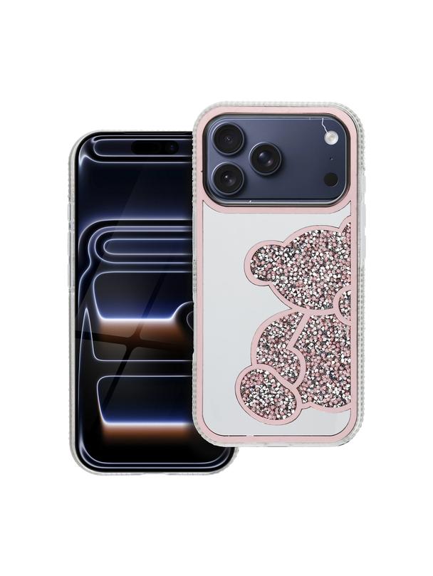Futerał TEDDY BEAR do IPHONE 17 Pro różowy