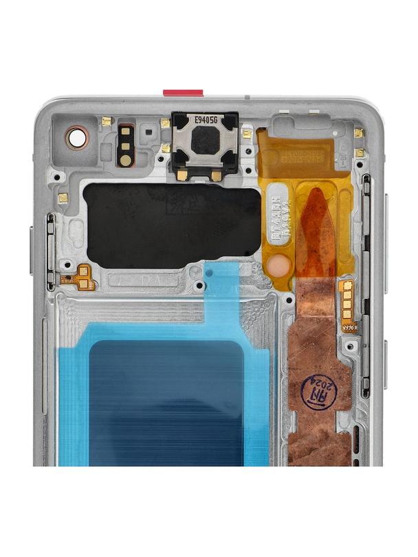 FixCell wyświetlacz LCD do SAMSUNG S10 G973 z ramką biały (odnowiony)