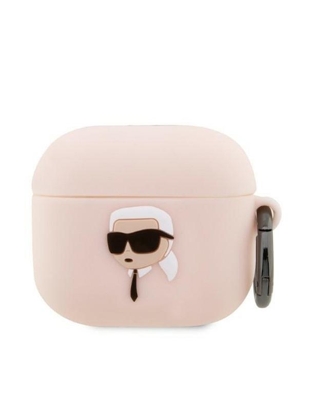 KARL LAGERFELD futerał do APPLE Airpods Pro KLAPRUNIKP (3D Sil NFT Karl) różowy