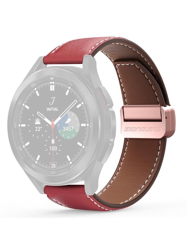 DUX DUCIS pasek YA skórzany do Apple Watch 38 / 40 / 41 mm czerwony