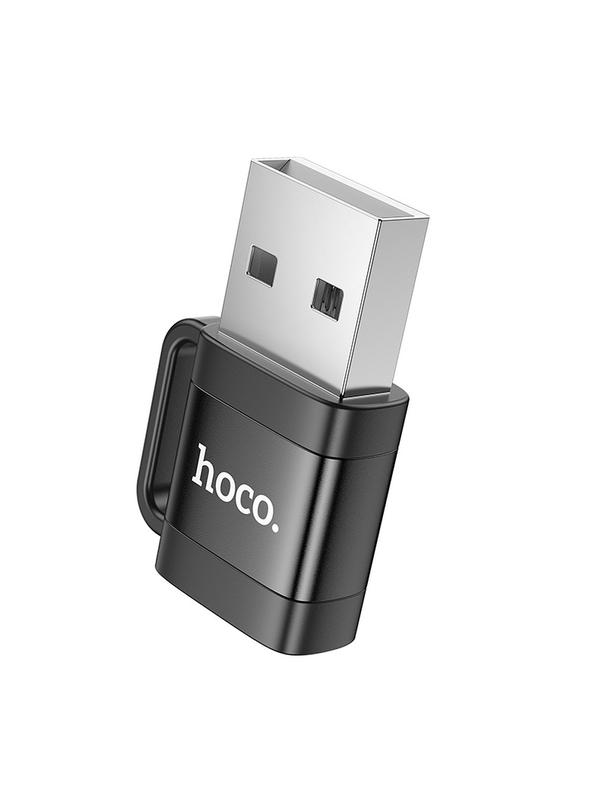 Adapter OTG USB A do USB C Hoco 3A UA31D czarny