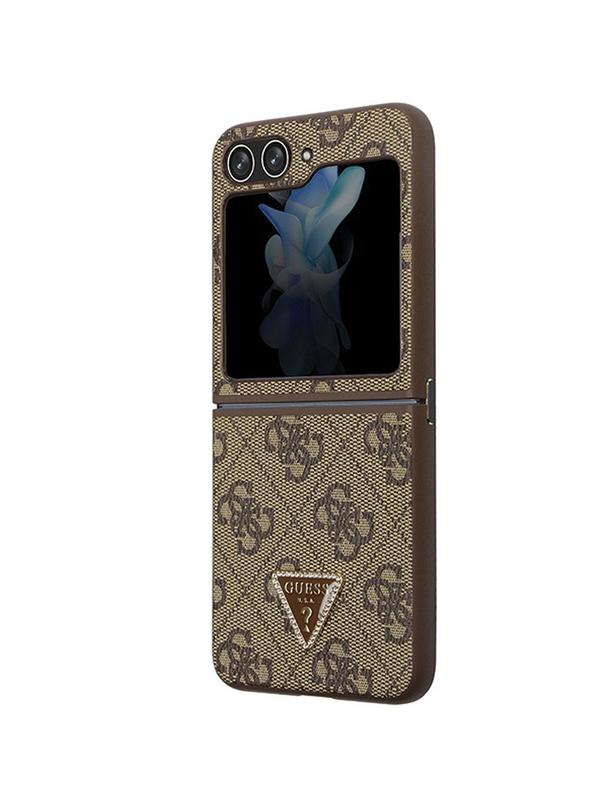 GUESS futerał do SAMSUNG Z Flip 5 GUHCZF5P4TDPW (4G Triangle Strass) brązowy