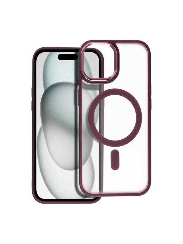 Futerał MATTE MAG COVER kompatybilny z MagSafe do IPHONE 15 czerwony