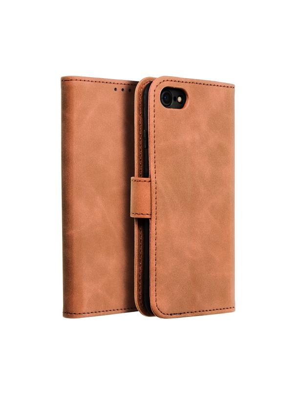 Kabura TENDER Book do IPHONE 7 / 8 / SE 2020 / SE 2022 brązowy