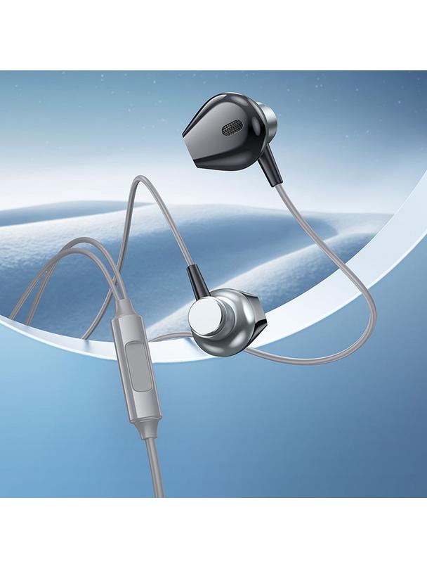Słuchawki przewodowe douszne Jack 3,5 mm Hoco M125 szare