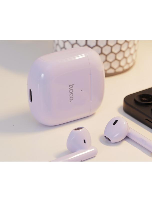 EOL HOCO słuchawki bezprzewodowe bluetooth TWS EW19 Plus fioletowy