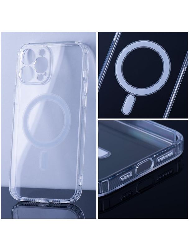 Futerał CLEAR MAG COVER z ochroną aparatu kompatybilny z MagSafe do IPHONE 14 transparentny