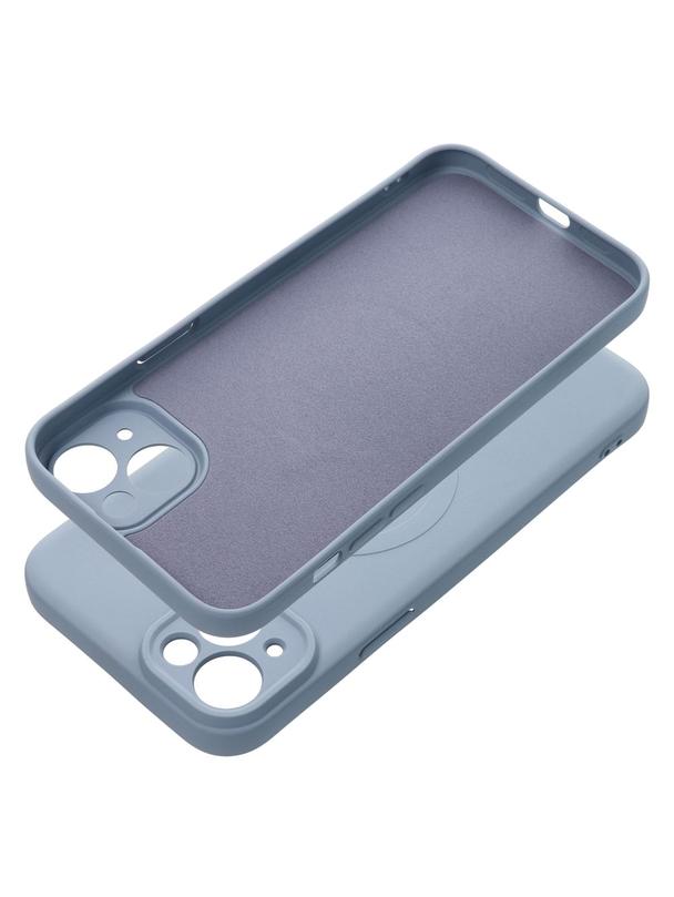 Futerał SILICONE MAG COVER kompatybilny z MagSafe do IPHONE 15 Plus jasny niebieski