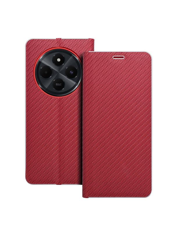 Kabura LUNA Book Carbon do XIAOMI Redmi 14C czerwony