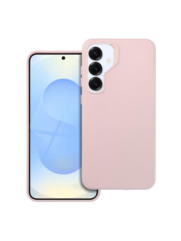 Futerał LEATHER MAG COVER kompatybilny z MagSafe do SAMSUNG S25 PLUS różowy