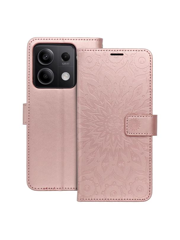 Kabura MEZZO Book do XIAOMI Redmi Note 13 5G mandala złoty róż