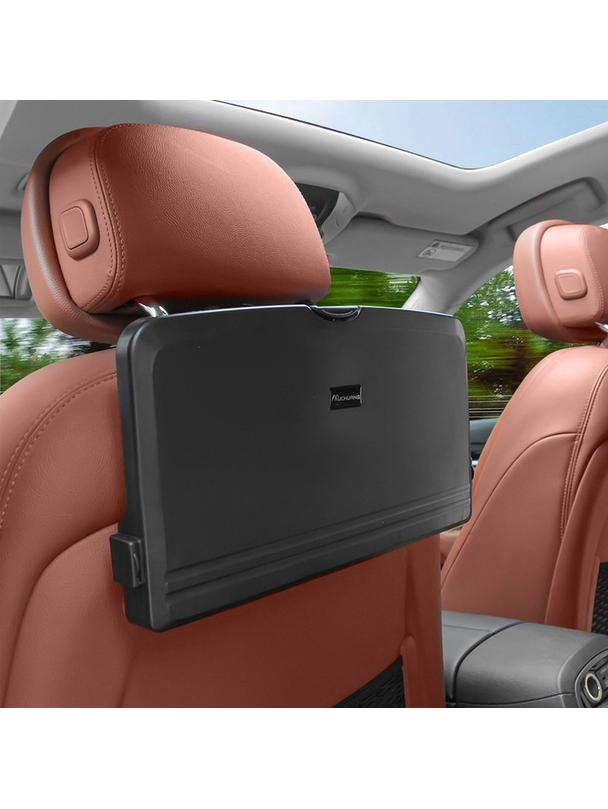 Składany stolik samochodowy z przegródkami czarny