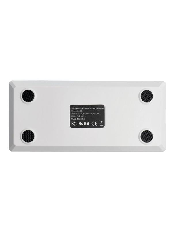 Podwójna stacja ładująca do padów PS5 P201 biała