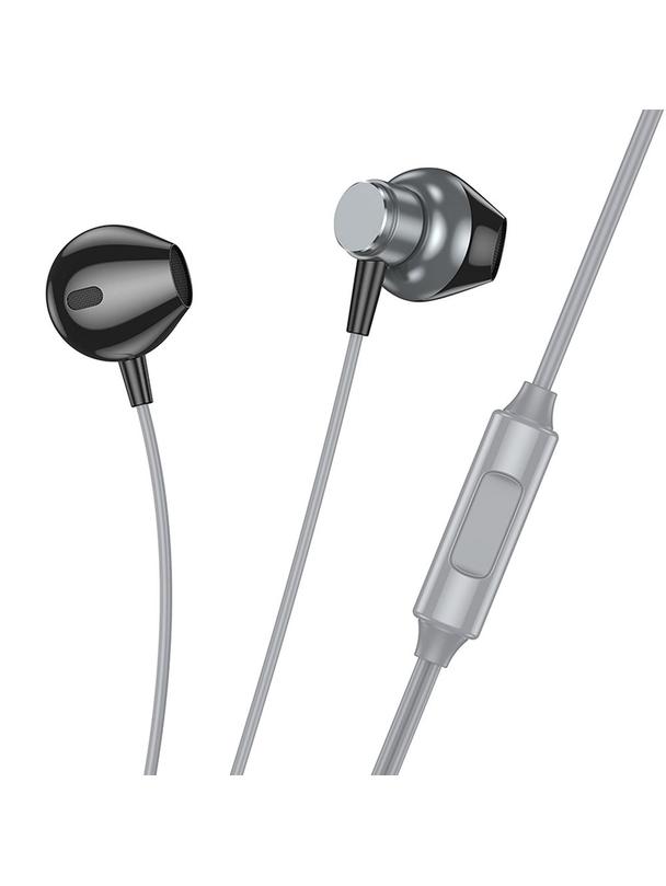 Słuchawki przewodowe douszne Jack 3,5 mm Hoco M125 szare