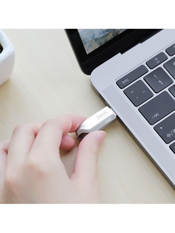 Pendrive 64GB USB 3.0 (USB A) Hoco UD16 nikiel