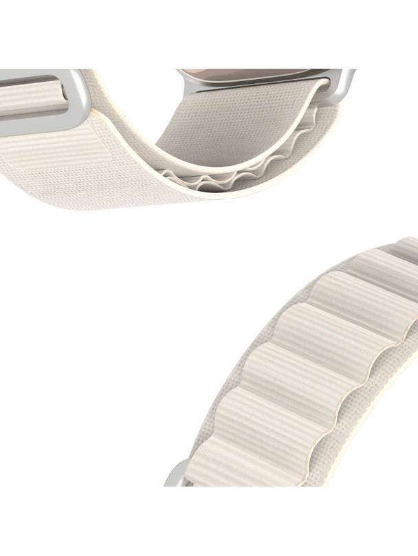 DUX DUCIS pasek GS nylonowy do Apple Watch 42 / 44 / 45 / 49 mm platynowy