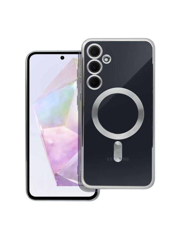 Futerał ELECTRO MAG COVER kompatybilny z MagSafe do SAMSUNG A35 srebrny