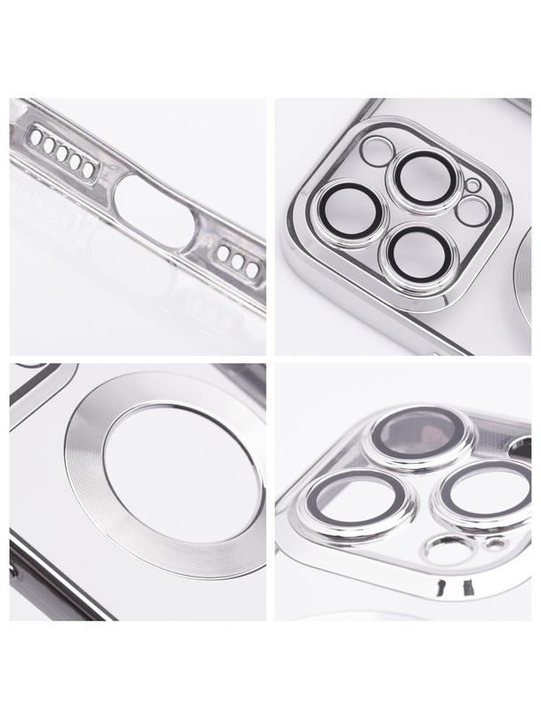 Futerał GLAM do IPHONE 15 Pro srebrny