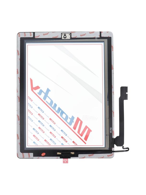 MUSTTBY Ekran dotykowy + taśma klejąca + Home do iPAD 4 (czarny)