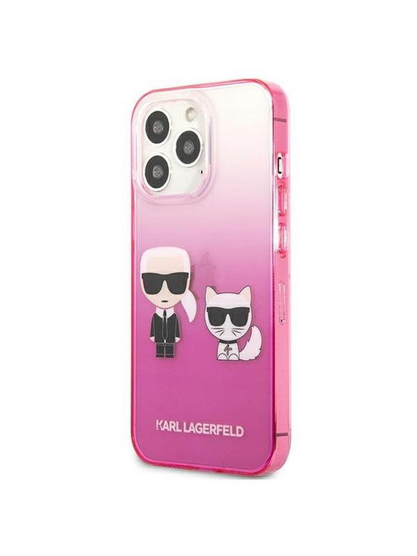 KARL LAGERFELD futerał do IPHONE 13 Pro KLHCP13LTGKCP (K Choupette Centered) różowy