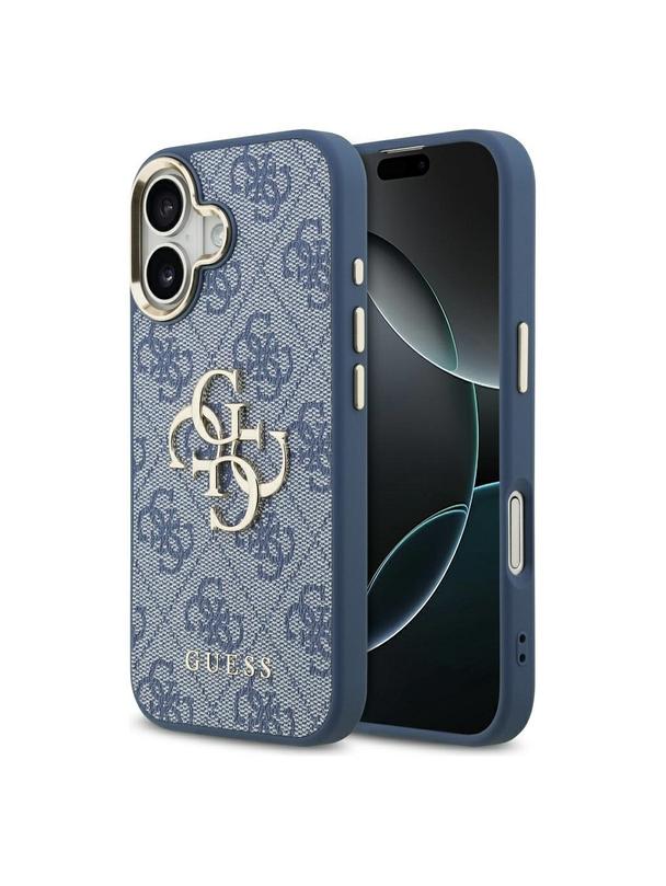 GUESS futerał do IPHONE 17 GUHCP17S4GMGCBL (PU W/ Big 4G Classic Logo) złoto niebieski