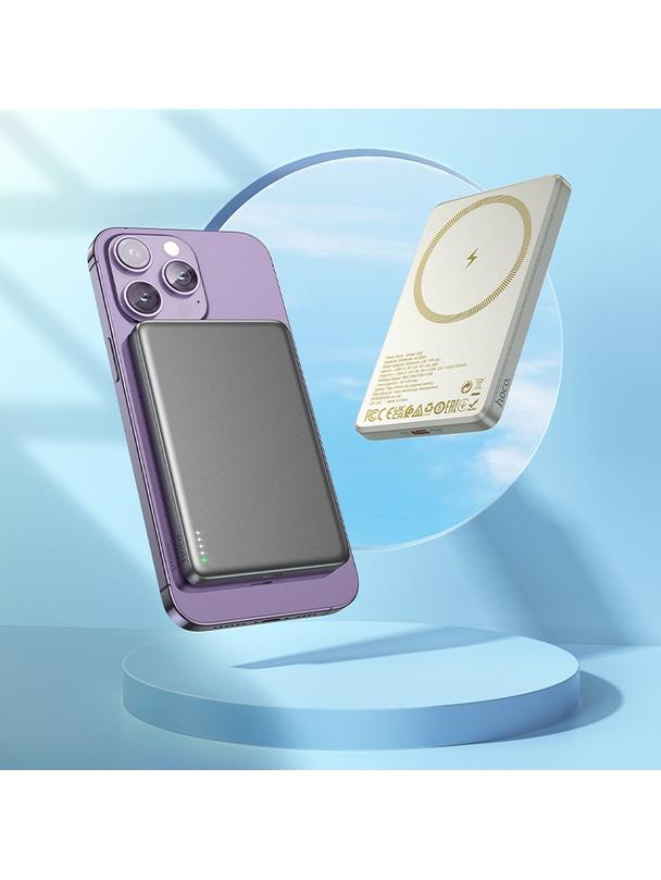 Powerbank zgodny z MagSafe Hoco 5000 mAh QC PD 2A 20W Q26 złoty