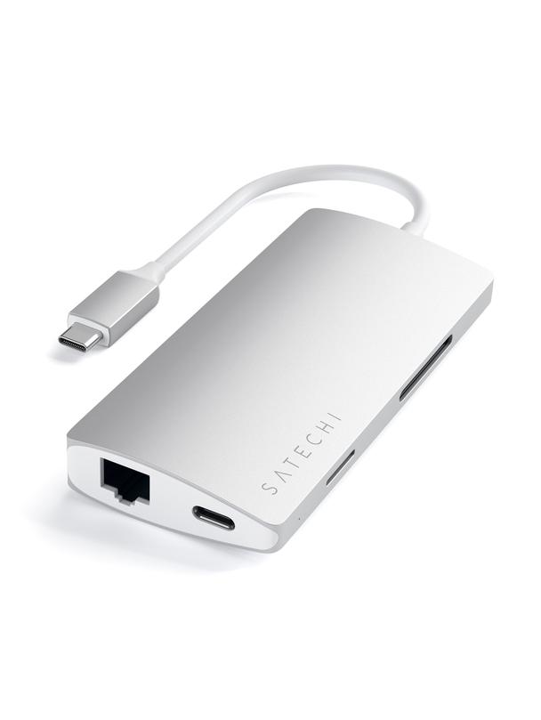 SATECHI adapter HUB 7w1 Typ C ST-TCMA2S srebrny
