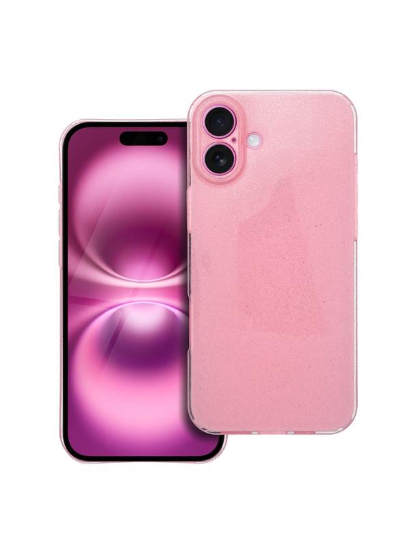 Futerał CLEAR CASE 2 mm BLINK do IPHONE 16 Plus różowy