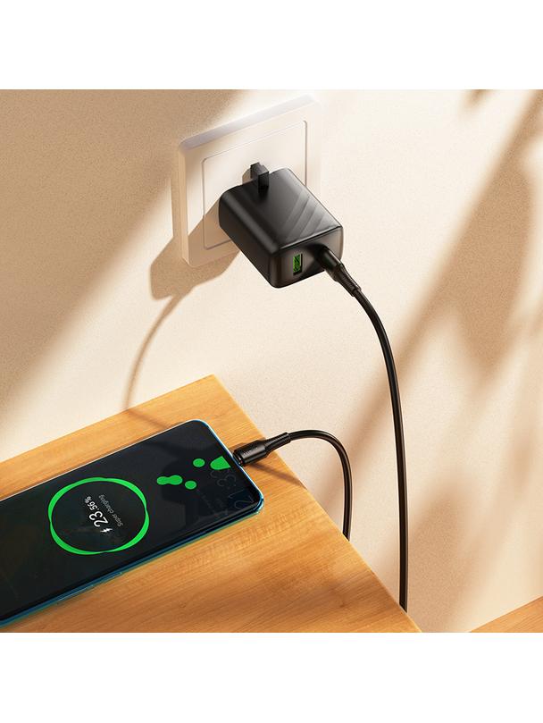 Kabel USB C do USB C Hoco 3A 60W 1 m X120 czarny