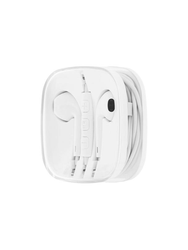 Słuchawki przewodowe Lightning z mikrofonem NEW BOX HR-ME25 białe