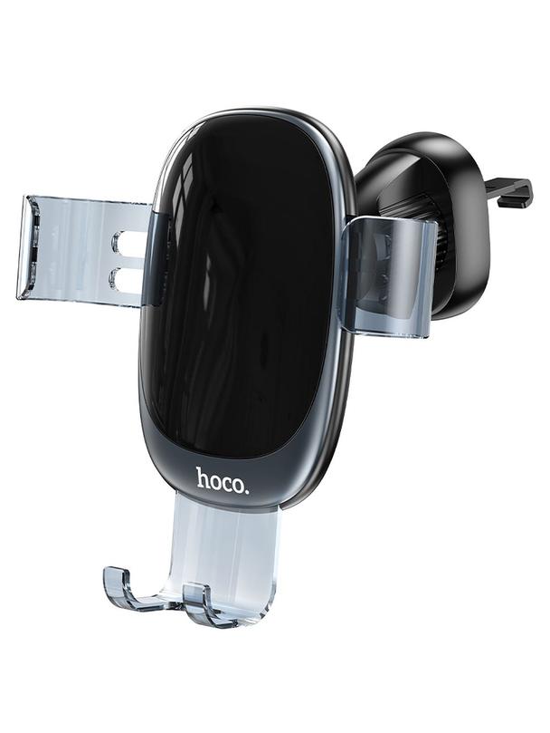 Uchwyt na telefon do samochodu grawitacyjny Hoco do kratki H7 czarny