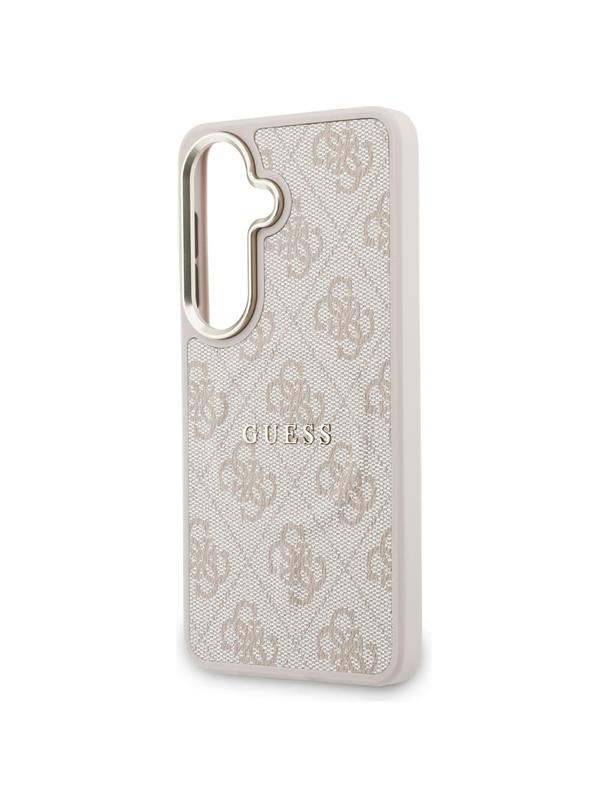 GUESS futerał do SAMSUNG S26 Plus GUHMS26MP4MSEGCP (4G Embossed Ring MagSafe) różowy
