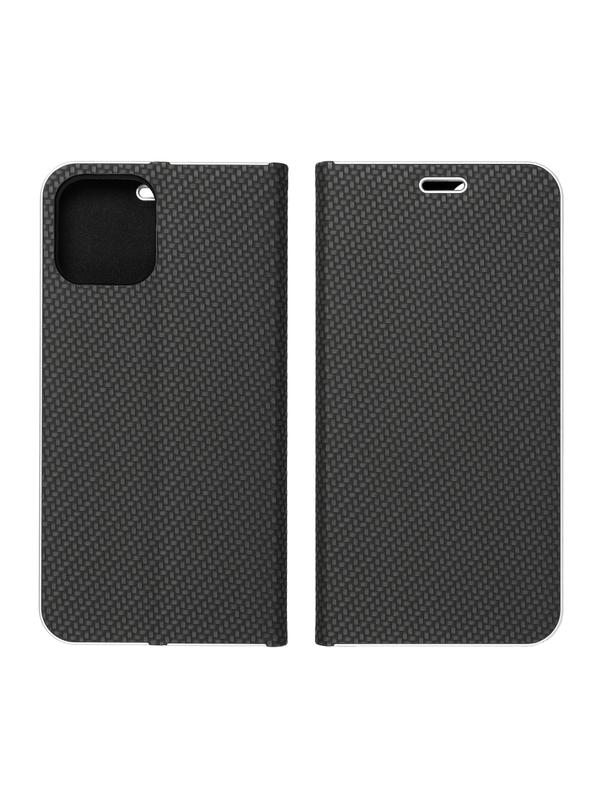 Kabura LUNA Book Carbon do IPHONE 15 Pro czarny